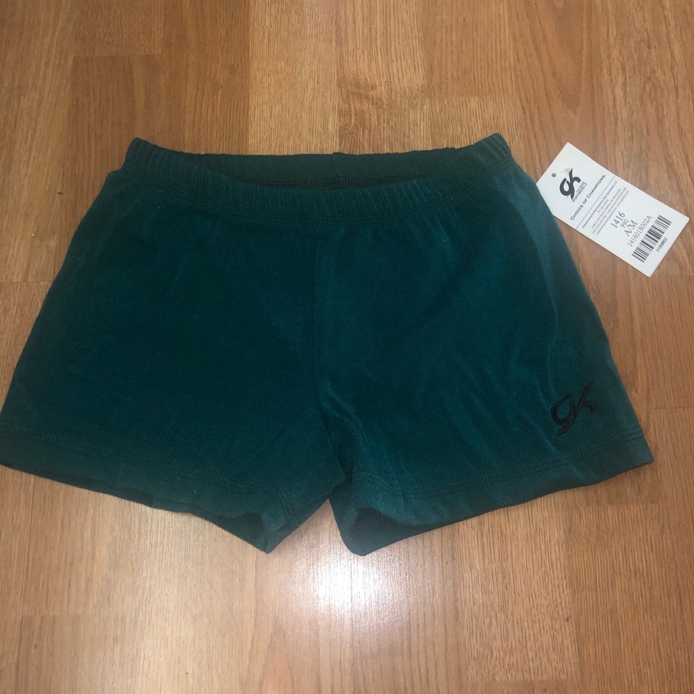 Soft green gk gymnastics shorts BNWT